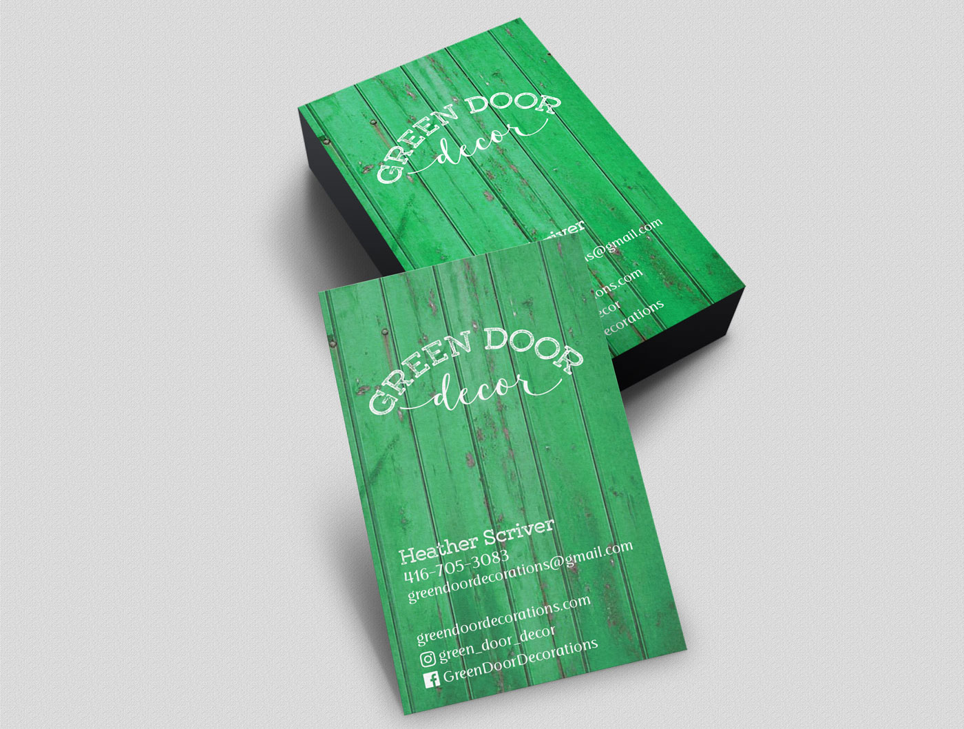 Green Door Decor Business Cards
